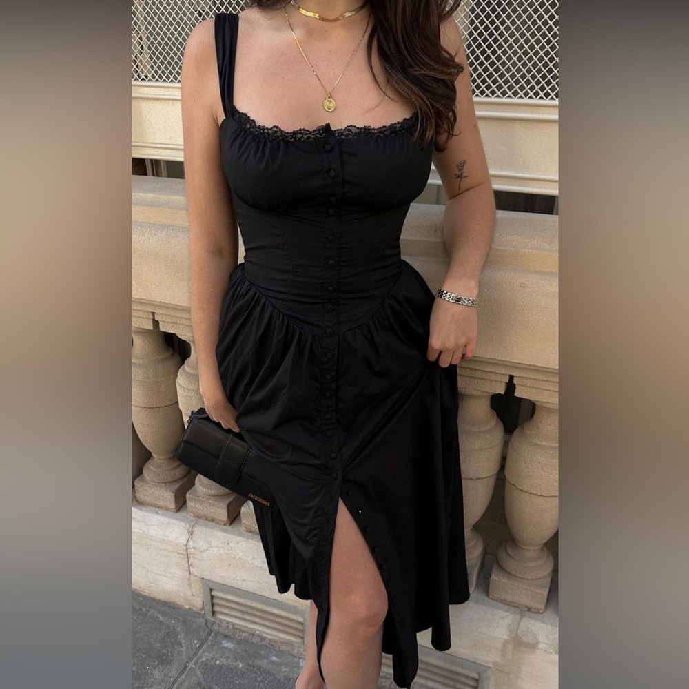 Navy Blue Midi Sweetheart Neckline Bustier Dress